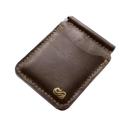 محفظه سوليد مشبك جلد طبيعي الذكيه nfc